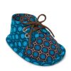 Rhino Shweshoes: Lace-up Shoes in Blue Shweshwe