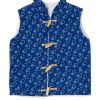 Blue Crane Bodywarmer in Blue Shweshwe