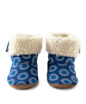 'Navy Owlet' Winter Booties
