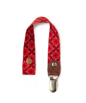 'Red Herald' Red Shweshwe Dummy Clip